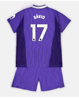 Billige Fotballdrakt Tottenham Hotspur Savio #17 Replika Tredjedraktsett Barn 2026-27 Kortermet (med bukser)